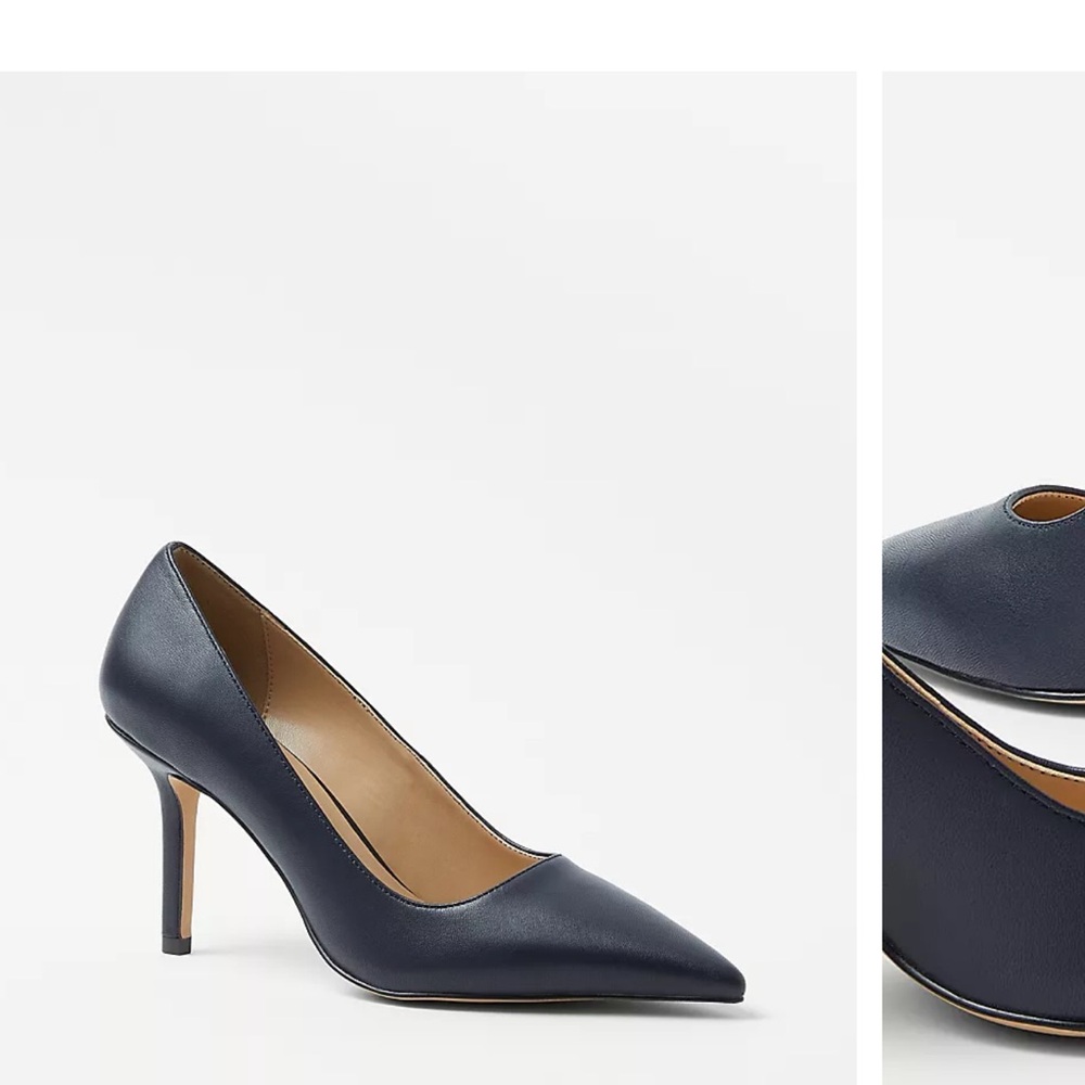 Ann Taylor Mae Leather Pumps